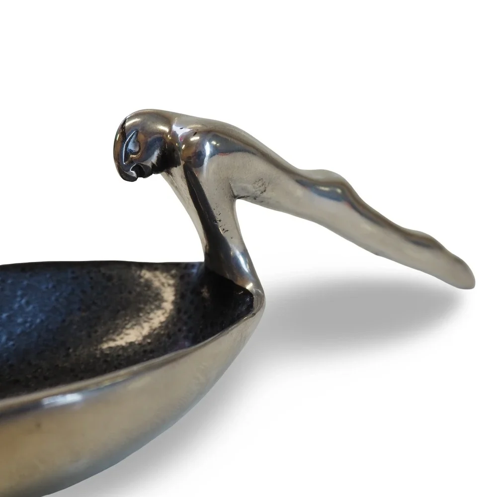 Carrol Boyes Reclining Nude Woman Spoon Rest Aluminum South Africa Sculptural